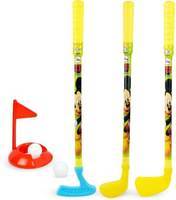 DISNEY Disney mickey golf set for kids includes 3 golf stikcs with balls, flag & practice hole Golf