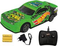 Hot Wheels Plastic Remote Control Rechargeable Racing Car, Green