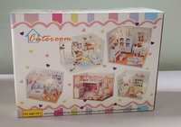 Webby Wood Angel Dream Miniature Doll House Kit,Multi Color