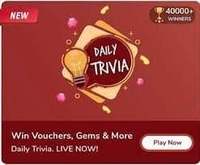 Flipkart Daily Trivia - Answers for 17th May 2021 - win gems