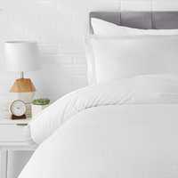 AmazonBasics Microfiber 2-Piece Quilt/Duvet/Comforter Cover Set - Single (66x90-inch), Grey Crosshatch - with pillow cover upto 78%off