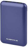 Ambrane 10000 mAh Compact Power Bank with Fast Charging + Free Type C Cable (Powerlit, Blue)

