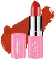 Lowest - Biotique Natural Makeup Starkissed Moist Matte Lipstick, Sugar N Spice, 4g