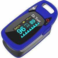 Dr Trust Professional Series Finger Tip Pulse Oximeter With Audio Visual Alarm and Respiratory Rate(Blue)