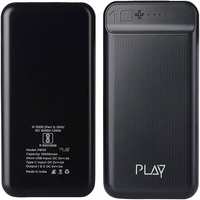 World Of PLAY 10000mAh Power Bank PBA10 (Black) with Li-Polymer Batteries and Fast Charging, Compact Size for Smartphones, Smart Watches, Neckbands & Other Devices