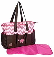 Mee Mee Multipurpose Diaper Bag (Brown LightPink)