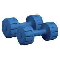FITMAX 1 kg Set Combo PVC Fixed Weight Dumbbell (2kg) (Blue)