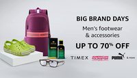 Amazon Big Brand Days Up To 70% Off on Footwear, Bags, Watches And More 