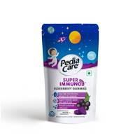 PediaCare Super Immuno Plus Elderberry Gummies, Tasty Immunity Builder for Kids above 2 Years, 10 Gummies