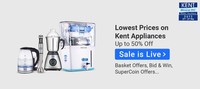Kent Mineral RO Water Purifier Days (22-24th May) - Get Up to 50% Off + Extra 10% Off via SBI Credit Card & EMI