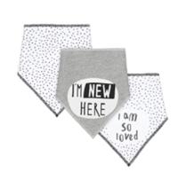 Mothercare Slogan 3Pk Dribbler Dribble Proof Lining