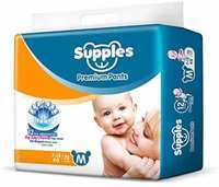 Supples Baby Pants Diapers, Medium (7-12 kg), 72 Count
