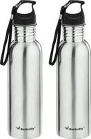 Butterfly Eco SS 750 ml Bottle(Pack Of 2, Silver, Steel) 