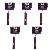 Berger Paints Interior Painting Steel 6 Inch Roller Handle (Purple, Pack of 5) 