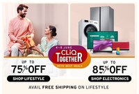Tatacliq Cliq Together Sale (4-8 June) Up To 85 % Off  + 10 % Instant Discount On ICICI Cards