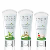 Lotus Herbals Whiteglow Essentials Kit: Face Foam, Scrub & Masque at 64
