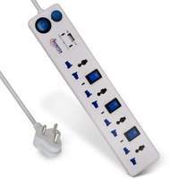 Microtek 4 Socket with Usb Charger with 4 Switches 6A 4 Socket Extension Board