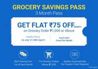 Grocery Savings Passes @ ₹1 + Combine with other offers
