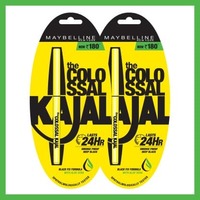 Maybelline New York Colossal Kajal, Black, 0.35g (Pack of 2)