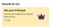 Amazon:  Get Upto 100 cashback On send money min Rs 1
