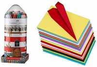 Faber-Castell Light House(Multicolor) & Pindia Premium Pack Of 100 A4 Size Assorted Color Sheets Copy Printing Papers Smooth Finish Home