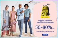 Ajio Giant Fashion Sale- 50% To 80% Off on Clothing and Accessories (3th To 7th June)