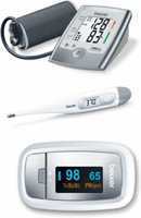 Beurer Medical  Kit: PO30 Pulse Oximeter + BP MONITOR + Thermometer  with 5 Years Warranty, made in Germany 