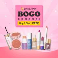 Myglamm BOGO Bonanza :  Buy 1 Get 1 Free Offer & Many offers.