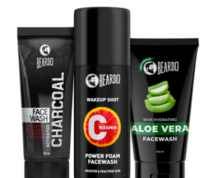 Beardo Ultimate Facewash Trio + Free Sanitizer 