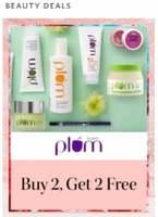 Myntra Buy 2 Get 2 Free On Plum personal care products 