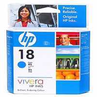 HP 18 Original Ink Cartridge, Cyan

