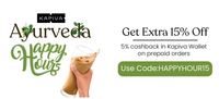 Kapiva Happy Hours Sale - Up to 50% Off + Extra 15% off + 5% Cashback