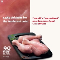 Licious - ₹100 off + ₹100 cashback on order above ₹499