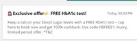 Free HbA1c test on PharmEasy 