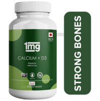 1mg Calcium + Vitamin D3 Joint Health & Immunity Zinc, Magnesium and Alfalfa Tablet