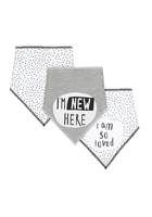 Mothercare Slogan 3Pk Dribbler Dribble Proof Lining