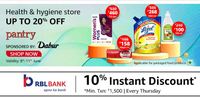 Amazon Pantry / Fresh - Get Up to 45% Off + Get 10% Instant Discount with RBL Credit Card
