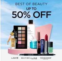 Branded Beauty Grooming & Make-up Products Upto 50% Off Starting@ 25