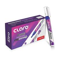 Claro By Milton White Board Marker Pen, Pack of 10, Blue Ink 