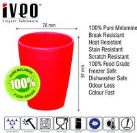Iveo Melamine Tumbler - 2 Pieces, Red, 300ml