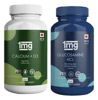1mg Joint Care Combo of Calcium + Vitamin D3 & Glucosamine HCL with L-Arginine