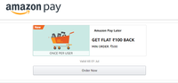 Flat Rs.100 back On Recharge/Bill Payment of min value Rs.500 using Amazon Pay Later before 30-Jun (User Specific)