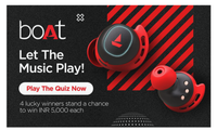 boAt Quiz Answers (4 Winners - Rs.5000 Each)
