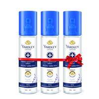 Yardley London English Lavender Hand Sanitizer spray, 140 ml(Pack of 3

