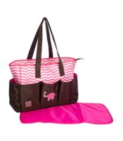 Mee Mee Multipurpose Diaper Bag (Brown LightPink)