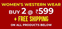 Flash Sale : Women's Western Wear Buy 2 @ Rs 599 + Free Shipping 