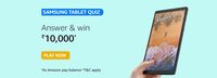 Amazon Samsung Tablets Quiz Answer & Win ₹10,000 Pay Balance 
