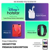 Get Growfitter premium Membership worth Rs.7000@Rs.999 with Indusind Card