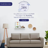 Wakefit Mansoon Special Sale- Upto 28 % off on all products. 
