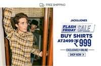 Flash friday sale buy jack & jones shirts @ 60% off 